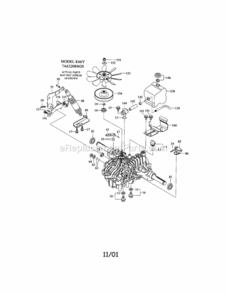 Page L Diagram and Parts List for  Craftsman Lawn Tractor