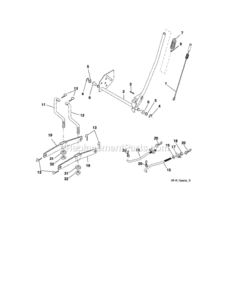 Page J Diagram and Parts List for  Craftsman Lawn Tractor