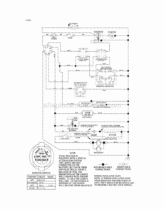 Page K Diagram and Parts List for  Craftsman Lawn Tractor