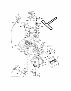 Page G Diagram and Parts List for  Craftsman Lawn Tractor