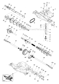 Dana-Transaxle_D4360-140 Diagram and Parts List for  Craftsman Lawn Tractor