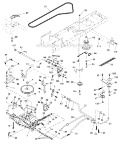 Ground_Drive Diagram and Parts List for  Craftsman Lawn Tractor