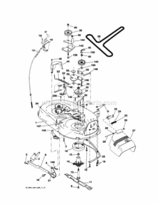 Page G Diagram and Parts List for  Craftsman Lawn Tractor