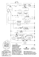 Schematic Diagram and Parts List for  Craftsman Lawn Tractor