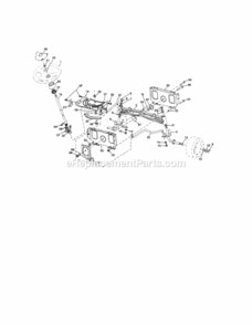 Page C Diagram and Parts List for  Craftsman Lawn Tractor