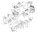 Chassis  Enclosures Diagram and Parts List for  Craftsman Lawn Tractor