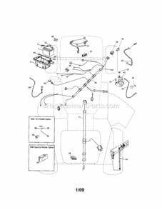Page A Diagram and Parts List for  Craftsman Lawn Tractor