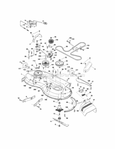 Page J Diagram and Parts List for  Craftsman Lawn Tractor