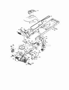 Page C Diagram and Parts List for  Craftsman Lawn Tractor
