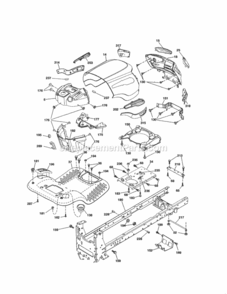 Page B Diagram and Parts List for  Craftsman Lawn Tractor