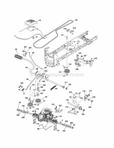 Page C Diagram and Parts List for  Craftsman Lawn Tractor