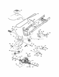 Page C Diagram and Parts List for  Craftsman Lawn Tractor