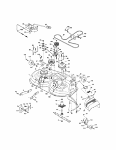 Page G Diagram and Parts List for  Craftsman Lawn Tractor