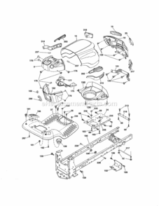 Page B Diagram and Parts List for  Craftsman Lawn Tractor