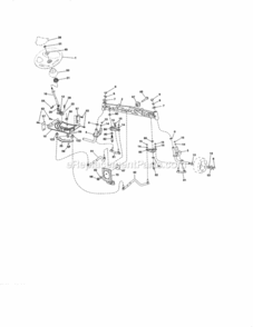 Page E Diagram and Parts List for  Craftsman Lawn Tractor