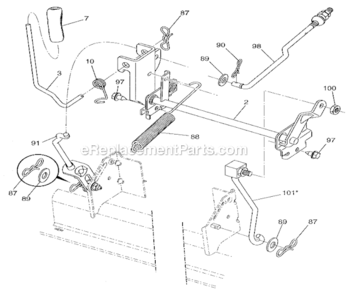 Part Location Diagram of 597069702 Husqvarna Subasm, Link, Cross, R.h., Nzt