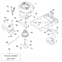 Engine Diagram and Parts List for  Craftsman Lawn Tractor