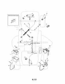Page A Diagram and Parts List for  Craftsman Lawn Tractor