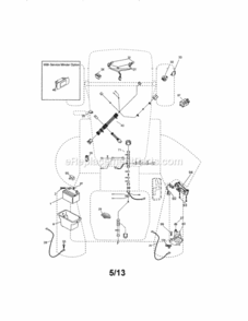 Page A Diagram and Parts List for  Craftsman Lawn Tractor