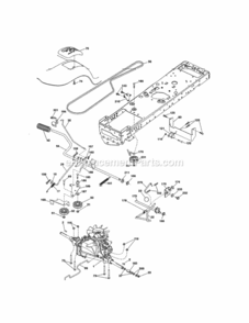 Page C Diagram and Parts List for  Craftsman Lawn Tractor