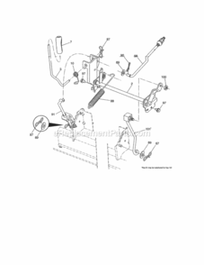 Page H Diagram and Parts List for  Craftsman Lawn Tractor