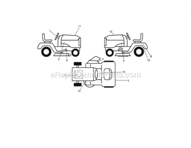 Page I Diagram and Parts List for  Craftsman Lawn Tractor