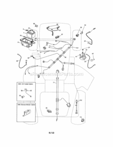 Page A Diagram and Parts List for  Craftsman Lawn Tractor