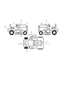 Page I Diagram and Parts List for  Craftsman Lawn Tractor