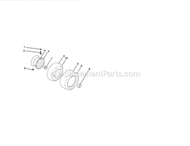 Page J Diagram and Parts List for  Craftsman Lawn Tractor