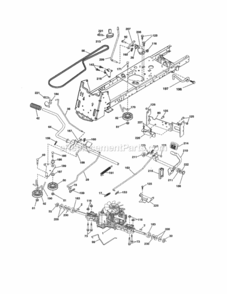 Page C Diagram and Parts List for  Craftsman Lawn Tractor