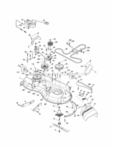 Page G Diagram and Parts List for  Craftsman Lawn Tractor