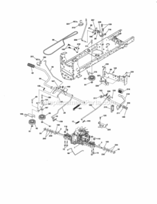 Page C Diagram and Parts List for  Craftsman Lawn Tractor