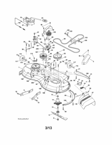 Page G Diagram and Parts List for  Craftsman Lawn Tractor