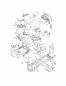 Page B Diagram and Parts List for  Craftsman Lawn Tractor