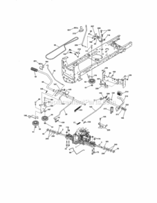 Page C Diagram and Parts List for  Craftsman Lawn Tractor