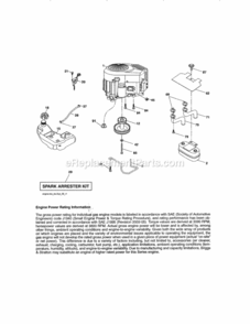 Page D Diagram and Parts List for  Craftsman Lawn Tractor