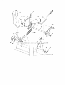 Page H Diagram and Parts List for  Craftsman Lawn Tractor