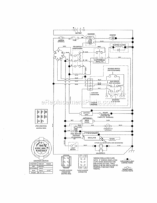Page K Diagram and Parts List for  Craftsman Lawn Tractor