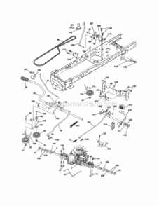 Page C Diagram and Parts List for  Craftsman Lawn Tractor