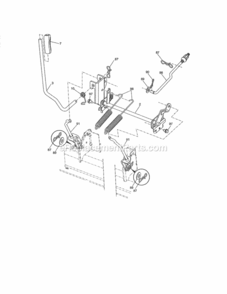 Page G Diagram and Parts List for  Craftsman Lawn Tractor