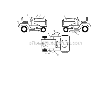 Page I Diagram and Parts List for  Craftsman Lawn Tractor