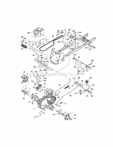 Page C Diagram and Parts List for  Craftsman Lawn Tractor