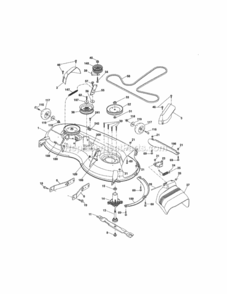 Page G Diagram and Parts List for  Craftsman Lawn Tractor