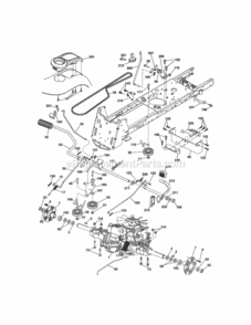 Page C Diagram and Parts List for  Craftsman Lawn Tractor