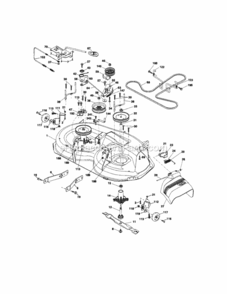 Page G Diagram and Parts List for  Craftsman Lawn Tractor
