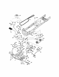 Page C Diagram and Parts List for  Craftsman Lawn Tractor
