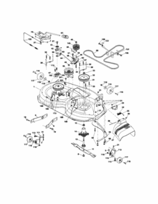 Page G Diagram and Parts List for  Craftsman Lawn Tractor