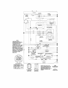 Page K Diagram and Parts List for  Craftsman Lawn Tractor