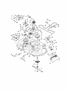 Page G Diagram and Parts List for  Craftsman Lawn Tractor