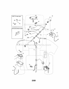 Page A Diagram and Parts List for  Craftsman Lawn Tractor
